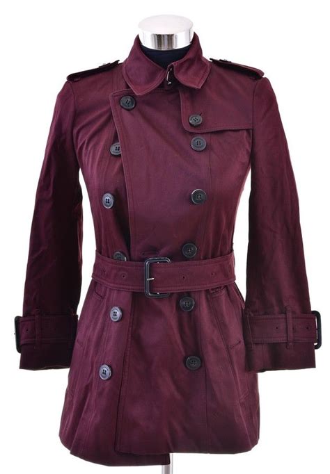 maroon burberry trench coat|Burberry Trench Coats for Women .